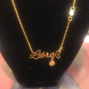 Austrian Crystal LIBRA zodiac Necklace